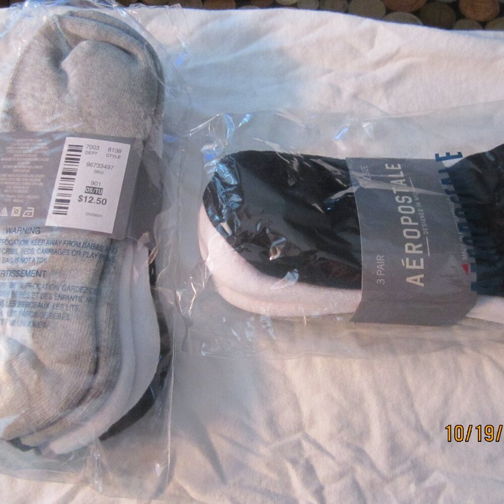 NWT Aeropostale No Show Socks 3 pair